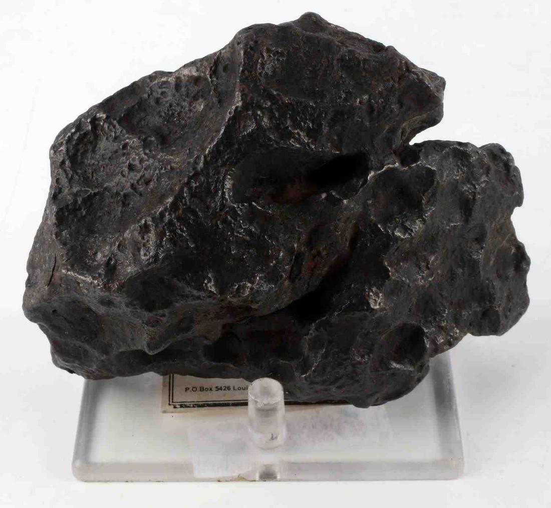 IRON NICKLE METEORITE 1994 URUGUAY 2.8 POUNDS: Has document stating found Rio Negro Province, Uruguay, Hollow Mountain industries.