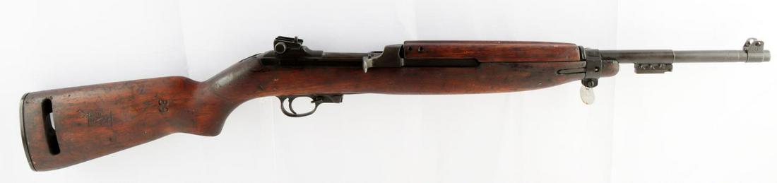 1944 WWII INLAND DIVISION M1 CARBINE .30 CAL RIFLE: 1944 manufacture. 18 inch barrel with near mint bore, Inland Div. General Motors 9-44 marked to end of barrel, model and caliber marked to top of chamber, maker and serial number marked to breech, wal
