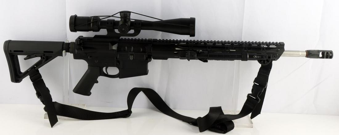 PALMETTO STATE ARMORY PA10 .308 WITH NIKON SCOPE: Palmetto State Armory PA10 .308 semi automatic long rang rifle in very good condition. Features a bright and clear bore. Action is very smooth and functions without issue. Adjustable stock present as