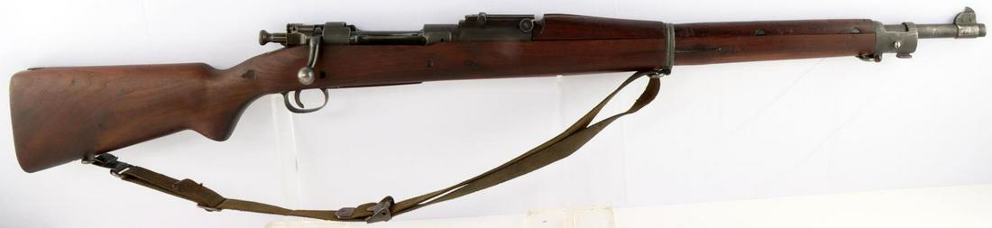 US SPRINGFIELD ROCK ISLAND M1903 BOLT ACTION RIFLE: US Springfield Model 1903 Rock Island Armory bolt action rifle in very good condition. Bore is bright and clear. Action is very smooth. Some scratches and chips throughout the wooden stock but mostly 
