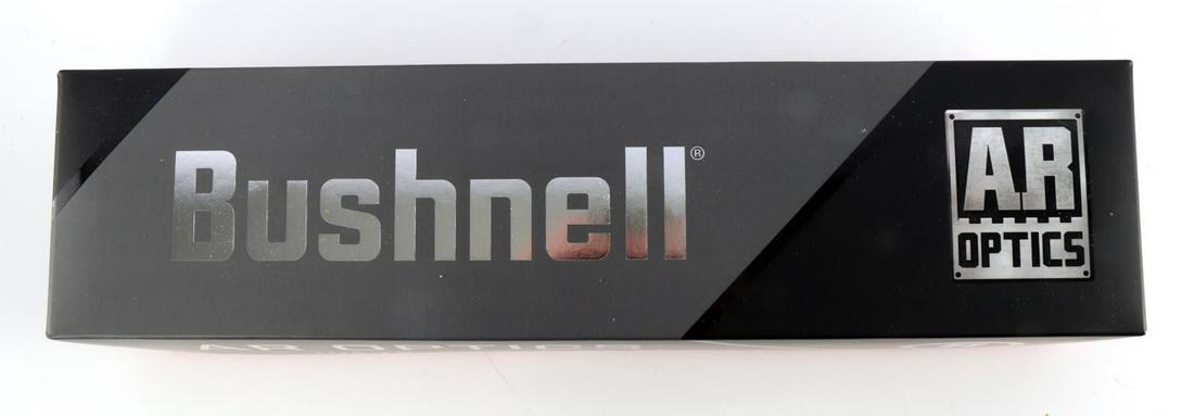 NIB BUSHNELL AR OPTICS 1-4X 24MM RIFLE SCOPE: New in box, Bushnell AR Optics 1-4x 24mm rifle scope. Drop Zone-223 BDC reticle. 30 millimeter tube diameter. This lot has a reserve.