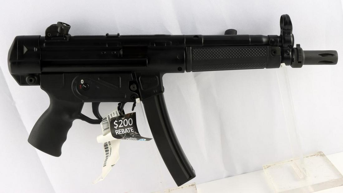 CENTURY ARMS AP5 COMPACT 9MM CARBINE NEW IN BOX: Century Arms MKE AP5 compact 9mm carbine, brand new in box. Comes in hard case with two magazines, a stock, a attachment rail, a sling, and a cleaning kit. FFL required for transfer. No international 