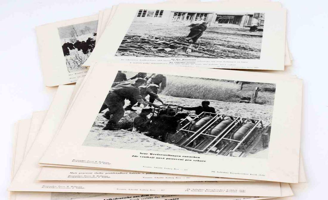 21 WWII GERMAN THIRD REICH PRESS HOFFMAN PHOTOS: WWII German Third Reich Group of 21 Hoffman Press Photographs. All measure 7X9.5 inches. All are in very good conditon. Unauthenticated, sold as is. This lot has a reserve.