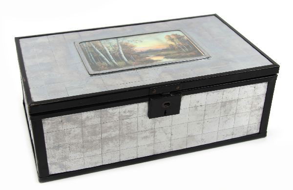 VINTAGE PENNSYLVANIA STORE CIGAR BOX: A circa 1960's Pa. 5 cent cigar store box , state regulations on base, possibly enhanced.