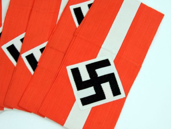 PACKAGE OF 12 REPRODUCTION HITLER YOUTH ARMBANDS - 2