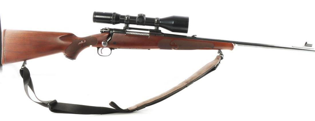 WINCHESTER MODEL 70 XTR BOLT 30-06 RIFLE & SCOPE: Winchester Model 70 XTR bolt action 30-06 rifle & Tasco "Euro Class" 3-12 X 52" scope. Barrel measures approximately 22 inches long and features a very bright and clear bore. Action is very smooth inc