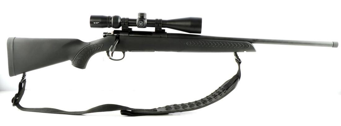 TCA COMPASS II 6.5 CREEDMOOR HUNTING RIFLE & SCOPE: TCA Compass II 6.5 Creedmoor bolt action rifle and Sonora 4-12X44 scope. Barrel measures 21 5/8 inches long and features a bright and clear bore. Action is very smooth. Scope optics are clear with no 