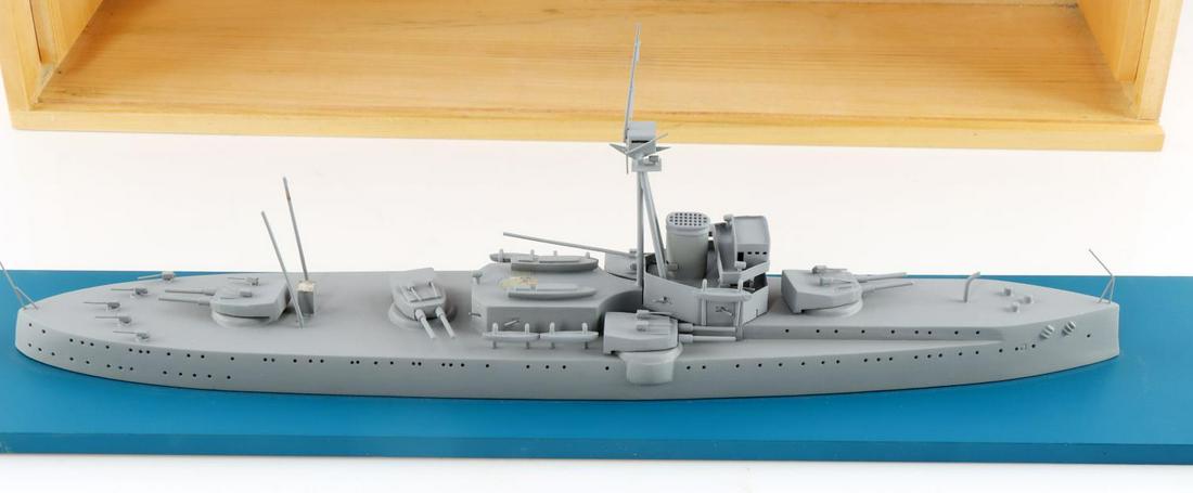 SCHERBAK SHIP MODEL DREADNOUGHT MODEL 17: Missing super structure , has original box 1:50 scale, 12 inches 1 of 6.