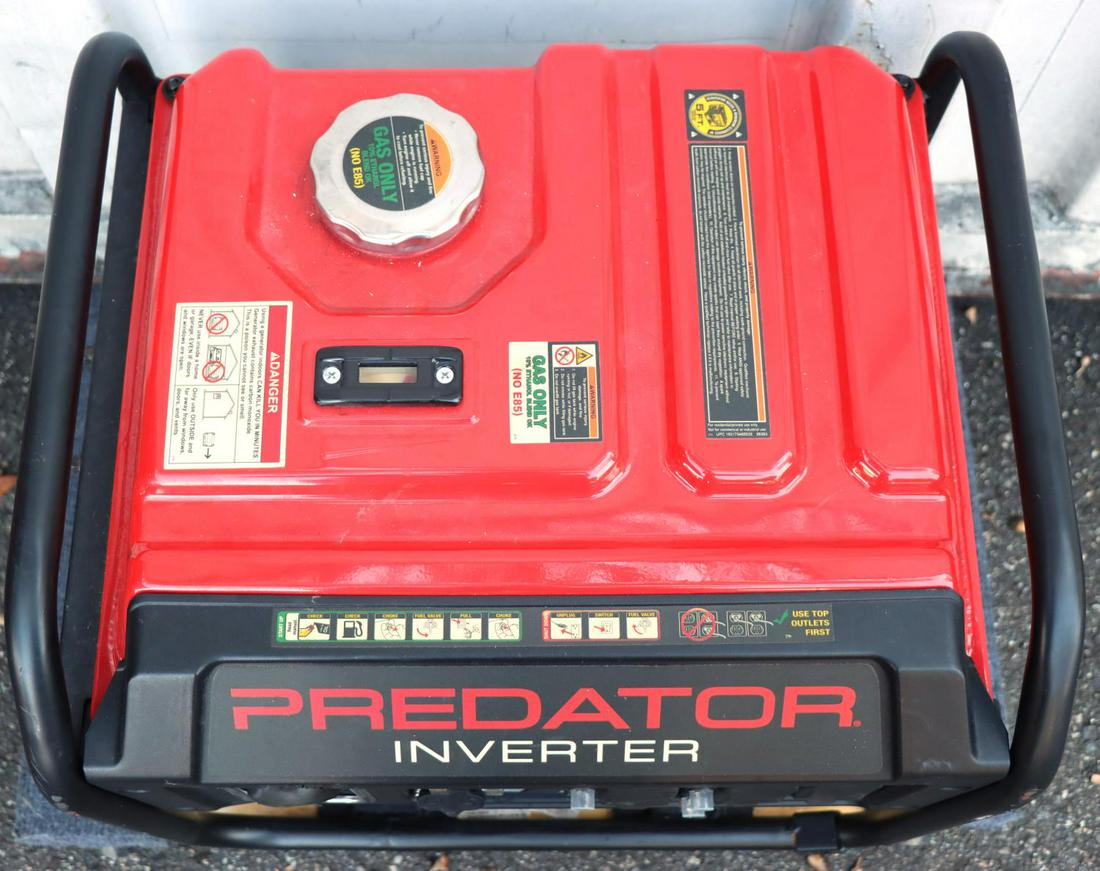 PREDATOR 4550 WATTS INVERTER GAS GENERATOR - USED: Very good, lightly used overall condition. Local pickup only.