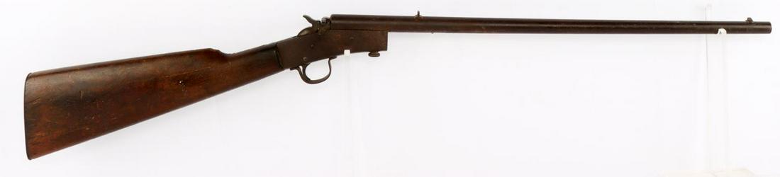 REMINGTON IMPROVED MODEL 6 FALLING BLOCK RIFLE: Falling block single shot rifle. Barrel measures 20 1/8 inches long and features a bright and clear bore. Falling block, hammer, and trigger all in good condition. Wood rear stock with some wear. Fore