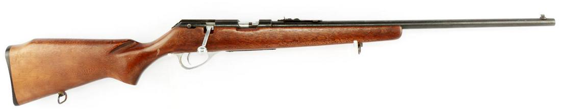 SEARS ROEBUCK & CO MODEL 42 BOLT ACTION 22 RIFLE: Sears Roebuck & Co Model 42 bolt action .22 rifle. Barrel measures about 22 inches long with a bright and clear bore. Action is smooth and functions without issue. Receiver and barrel have some finish