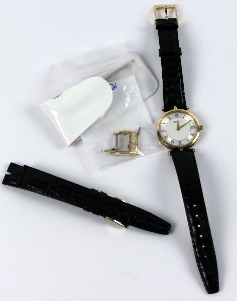 Ladies Gucci Watch With Black Leather Band Nov 20 2011 Affiliated Auctions In Fl
