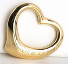 TIFFANY & CO ELSA PERETTI 18K OPEN HEART PENDANT