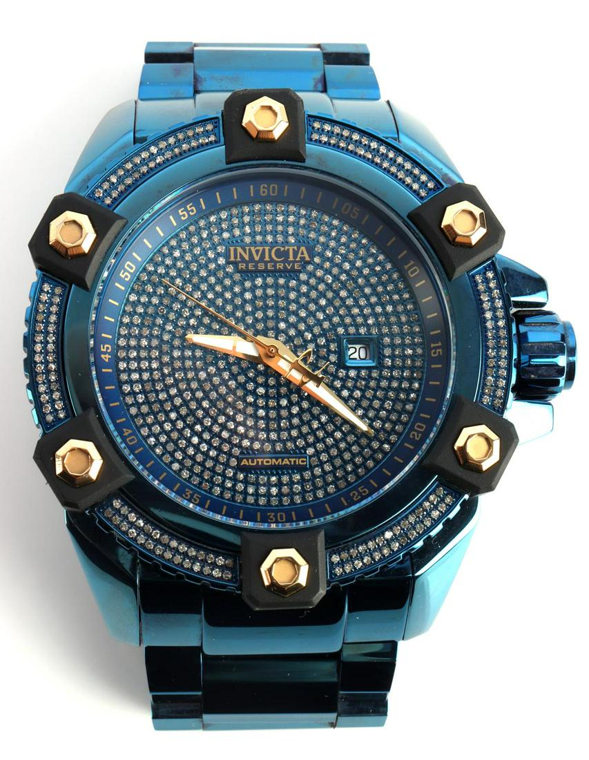 Invicta Reserve Octane Blue Diamond Swiss Watch