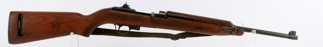 WWII US M1 CARBINE .30 CAL ROCK-OLA MFG RIFLE: WWII 1st Model US M1 Carbine .30 caliber semi-automatic rifle made by Rock-OLA Manufacturing Corporation. Bright and clear bore. 18 inch barrel. 1st Model rear sight leaf or flip L-type sight for 100 