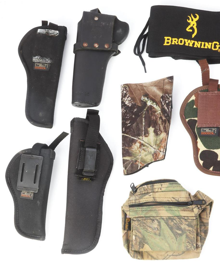 HOLSTER RIFLE SLING LOT SIDE KICK S&W REDHEAD: Desantis 009-75 leather shoulder holster, Butler Creek sling, KNJ holster, and more.