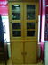 128: MODERN PINE HUTCH CABINET CLEAR PINE FINISH HUTCH