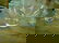 130: HAZEL ATLAS G;ASS SERVING BOWL & TWO CRUET BOTTLES