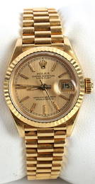 ROLEX LADY DATEJUST 18K YELLOW GOLD REF 69178