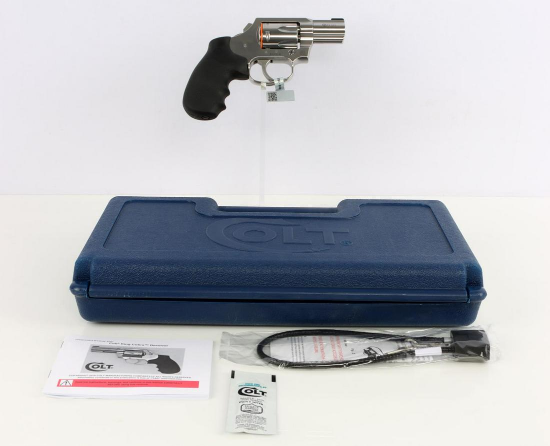 COLT KING COBRA 357 MAG DA SNAKE GUN REVOLVER: Brand new in original box. Hammerless, 2 inch barrel, model D. Comes with original owner's manual. FFL required for transfer. No international shipping. Know your state's firearm laws prior to shippin