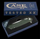 CASE MODERN OD GREEN ANODIZED KINZUA FOLDING KNIFE