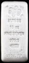 10 OZ 999 FINE SILVER BULLION BAR