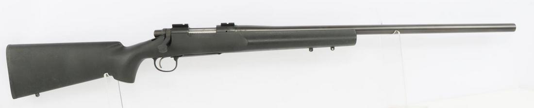 REMINGTON MODEL 700 BOLT ACTION 308 WIN RIFLE: Clear bore. Blued matted finished. Black synthetic stock. No international shipping. Requires FFL for purchase. Please know your state's laws before bidding. Caliber: 308 WIN Serial #: G6702112