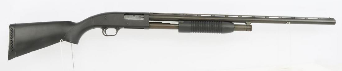 MOSSBERG MAVERICK MODEL 88 12GA PUMP SHOTGUN: Decent bore. Blued matted finished. Smooth finish. Black stock. No international shipping. Requires FFL for purchase. Please know your state's laws before bidding. Caliber: 12GA Serial #: MV95912F