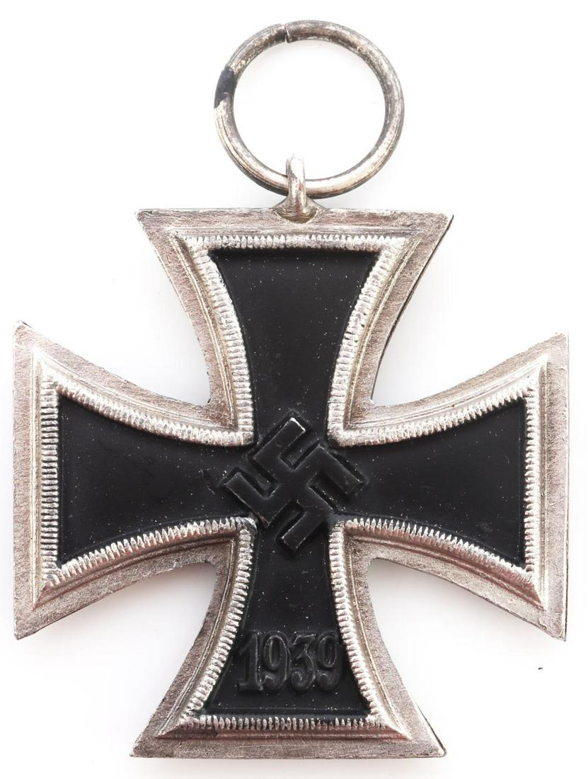 WWII GERMAN THIRD REICH 2ND CLASS IRON CROSS: Non-magnetic. No marks. Measures 1 5/8 inches. Unauthenticated, sold as is.