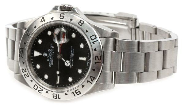 MENS ROLEX OYSTER PERPETUA L EXPLORER WATCH: Men's Rolex Oyster-Perpetual Explorer watch. Comes with original inner and outer boxes. Weight: 120.7 g Condition: In good working order