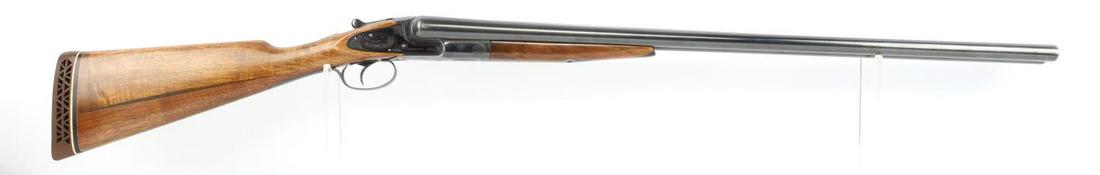 L.C. SMITH GRADE 3E 12 GAUGE SIDE BY SIDE SHOTGUN: Hunter Arms Company L.C. Smith Grade "3E" 12 gauge double shotgun. Nitro steel blued barrels with matted rib marked "Hunter Arms Company Fulton, NY" Gun has single trigger with slider to choose which 