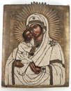 19TH CENTURY RUSSIAN ICONOGRAPHY VIRGIN OF VLADMIR