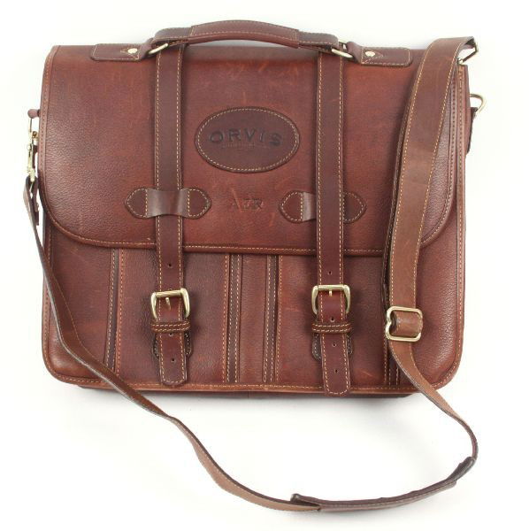 ORVIS BULL HIDE LEATHER BRIEFCASE