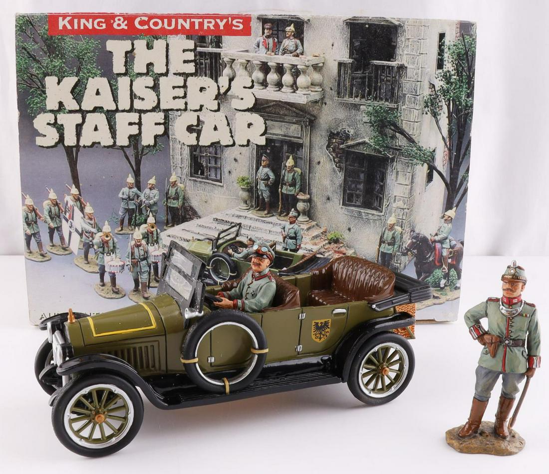 KING & COUNTRY THE KAISER'S STAFF CAR MODELS: Measures 6 inches. New in box.