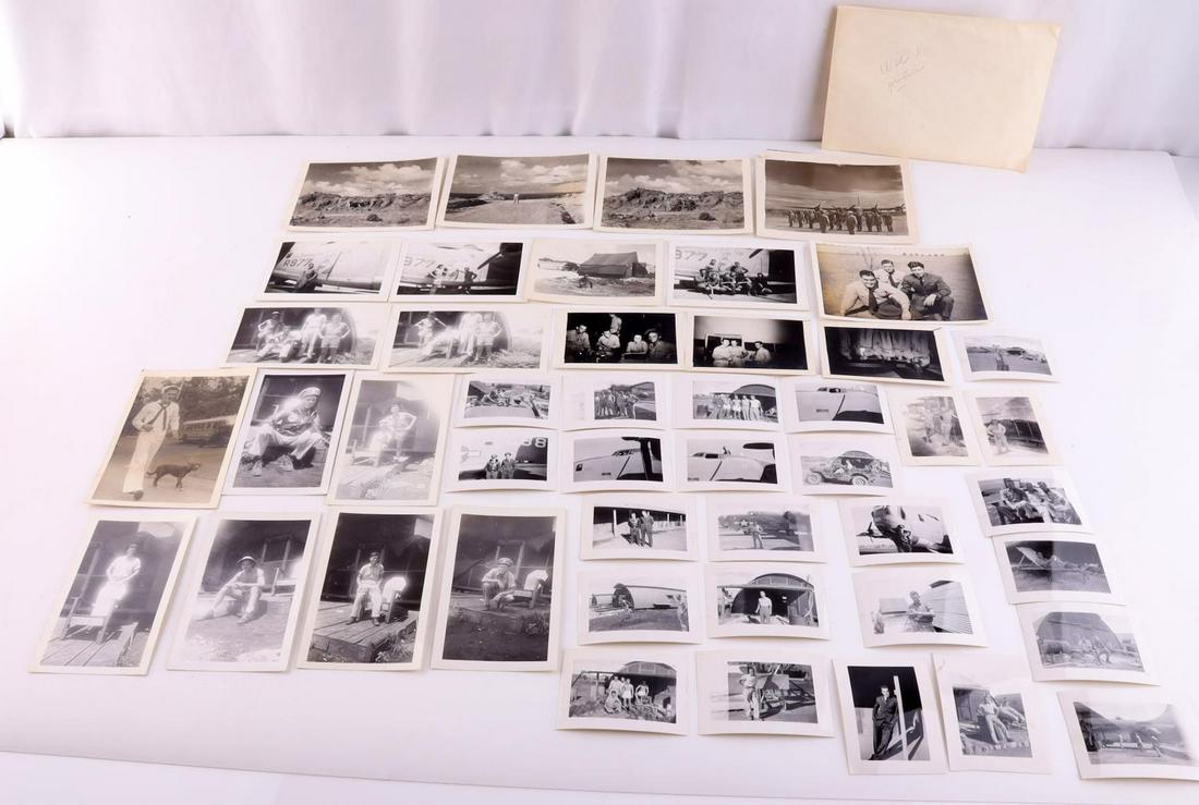 35 WWII SQUADRON PHOTOGRAPH LOT VPB 116 SEA DUCER: A Reconnaissance Squadron tat spent most of its missions flying between Tinian and Iwo Jima, Pilot name Vince Swanson. the planes are Sleepytime Gal and Miss Sea Ducer, all VPB 116 squadron, photos of