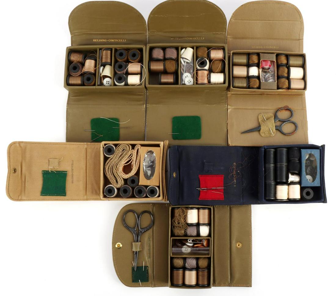6 Wwii Us & German Belding Corticelli Sewing Kits Auction