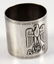 SILVER NAPKIN RING WITH A. HITLER PERSONAL CREST - 4