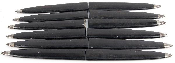 12 GERMAN MAUSER BAYONET SCABBARDS: Collection of 12 Mauser scabbards. Overall very good condition.