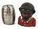 ASSORTMENT OF CAST IRON BANKS AFRICAN AMERICANA - 2