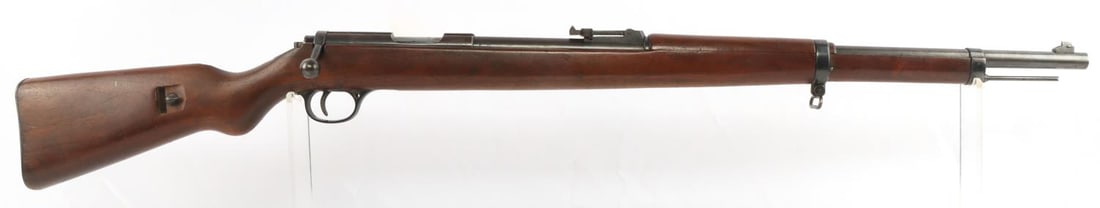PRE WWII GERMAN WALTHER SPORTS MODEL RIFLE: 25 7/8 inch barrel. Bright and clear bore. Smooth action. Original finish on stock. Proof marks on left of barrel. Commercially manufactured by Walther as a single shot sporting training rifle with wa