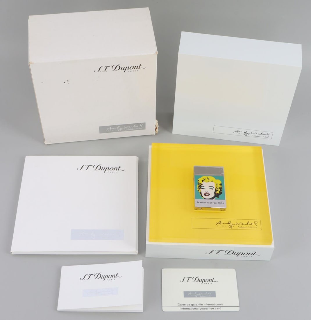 ANDY WARHOL S.T. DUPONT LTD. EDITION CIGAR LIGHTER: New in box as issued.
