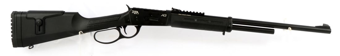 ROCK ISLAND AG .410GA LEVER ACTION SHOTGUN NIB: New in box model #AGLA410. Includes owner's manual and tool kit. FFL required for transfer. No international shipping. Know your state laws before bidding. Caliber: .410 GA Serial #: R492356 This lot 
