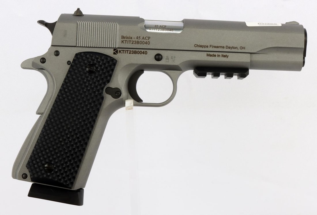 CHARLES DALY 1911 FIELD .45 ACP SEMI AUTO PISTOL: New in box model #440.179. Includes one magazine, owner's manual and trigger lock. FFL required for transfer. No international shipping. Know your state laws before bidding. Caliber: .45 ACP Serial #: