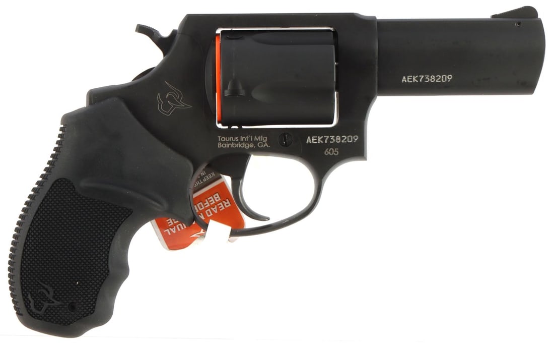TAURUS 605 .357 MAGNUM REVOLVER: Taurus Model 605 in .357 Magnum with a five round capacity and a 2.5" barrel. New never fired and in the original box with the manual. FFL required and now your state laws before bidding. No internati