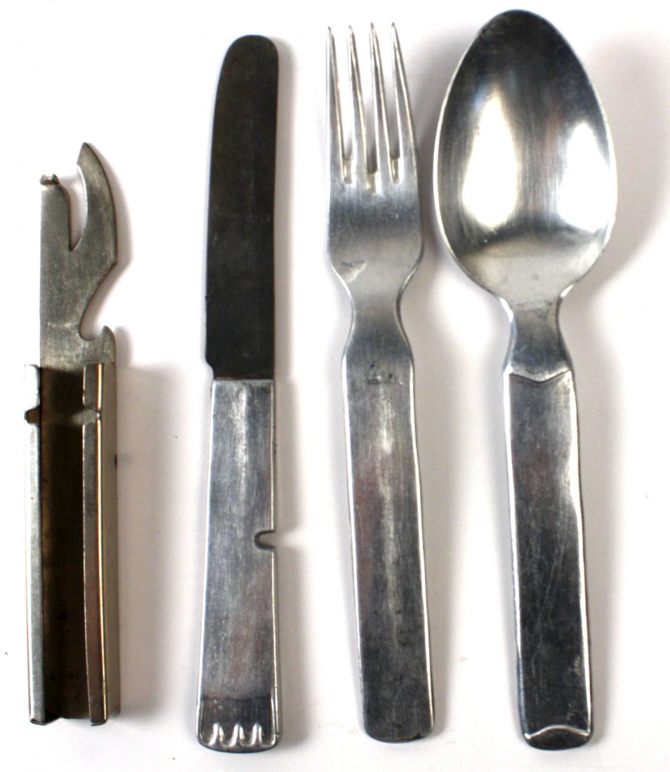 WWII GERMAN WEHRMACHT ISSUE EATING UTENSIL SET