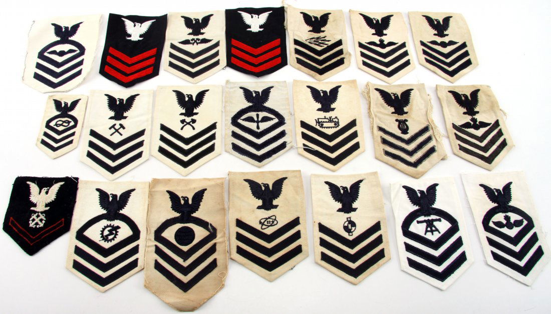 20 PLUS US NAVY AVIATION SHOULDER CHEVRON PATCHES