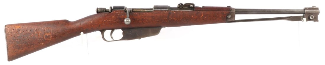 WWII ITALIAN M38 CARCANO 6.5 BOLT ACTION RIFLE: Bore is clear but a bit dark with good rifling. Mechanically very good and functions without issue. Service wear throughout exterior. Good overall condition. FFL or C&R required for transfer. No inter