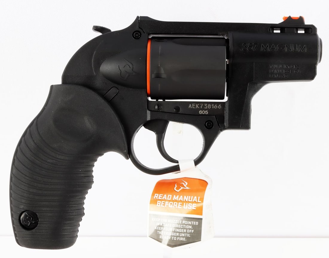 TAURUS 605 POLY PROTECTOR .357 MAG DA REVOLVER NIB: Taurus, 605 Poly Protector, .357 Magnum/ .38 SPL, double-action revolver. 5-shot. New in box model #2-605021PLY. Includes manual, extra grip, and tools. FFL required for transfer. No international shi