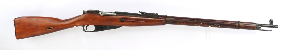 WWII SOVIET 1942 MOSIN NAGANT 7.62 BOLT RIFLE: WWII 1942 Soviet Russian Izhevsk Mosin-Nagant M91/30 7.62X54R caliber bolt action rifle. Bright and clear bore. 28 inch barrel. Post-1938 Izhevsk makers mark to receiver. Imported marked near far sigh