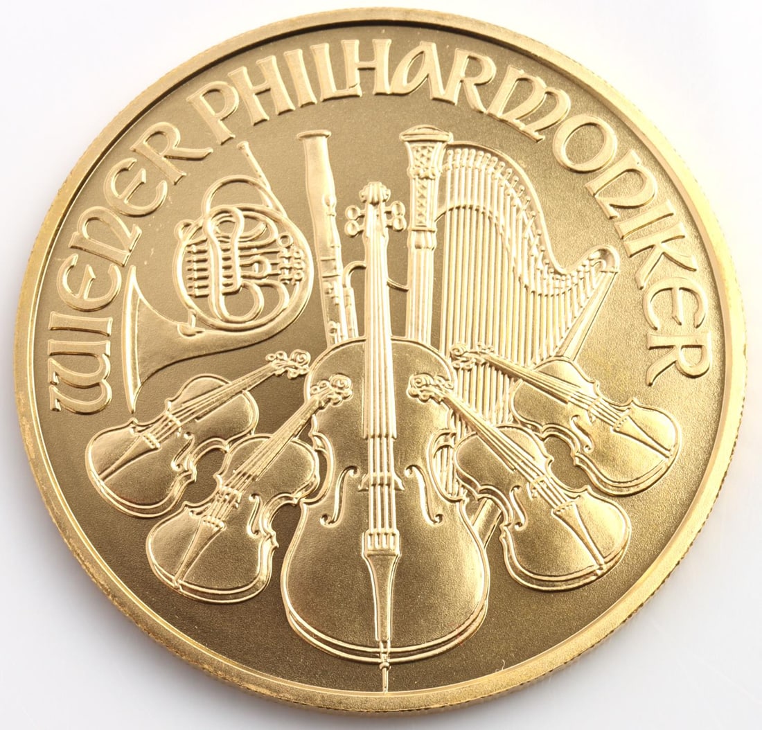 GOLD 2006 AUSTRIA PHILHARMONIC 1 0ZT 999 FINE COIN: Electronically tested, proof like finish. This lot has a reserve.